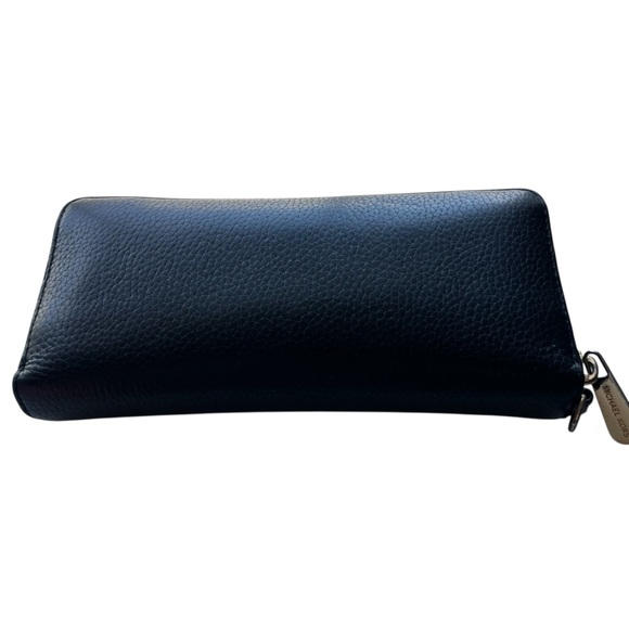 Michael Kors Jet Set Large Continental Pebble Leather Zip Wallet - Picture 8 of 12